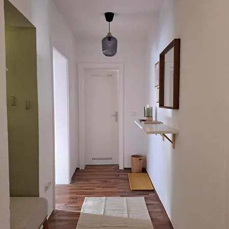 Apartmán Am Klinkum - Jade Hochschule - Kueche - Smarttv - Balkon